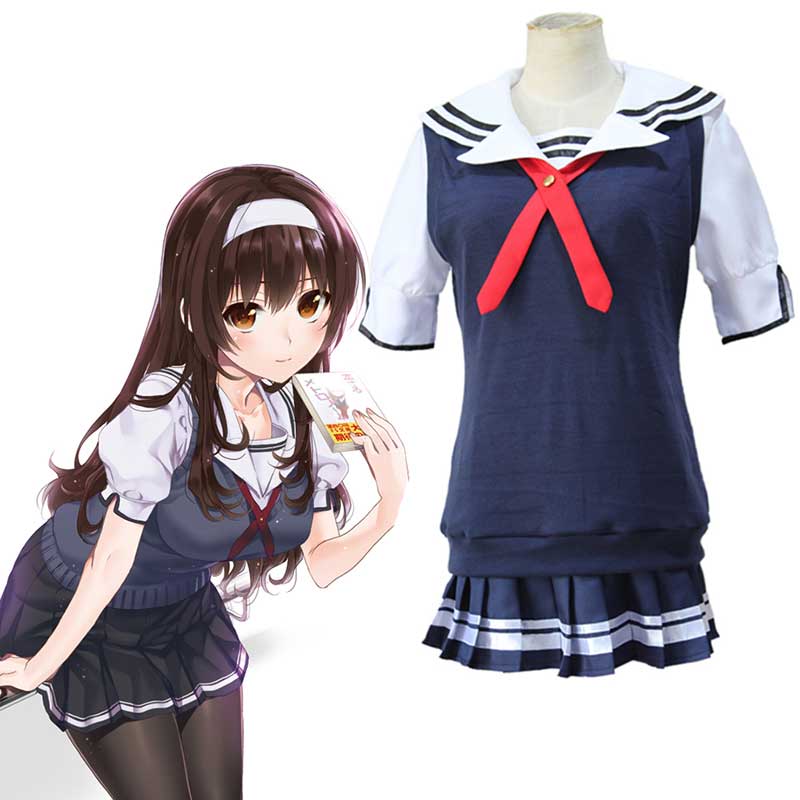 Saekano: Cómo levantar a una novia aburrida Utaha Kasumigaoka Uniform Cosplay Costume